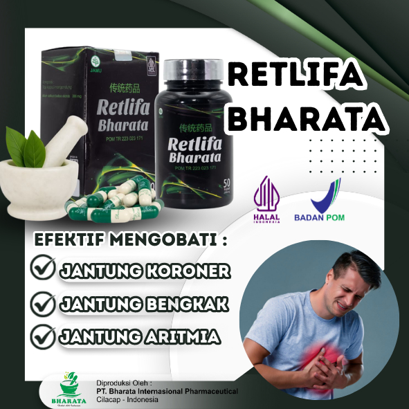 Obat Penyakit Jantung Koroner Ampuh RETLIFA BHARATA Original Obat Jantung Bengkak & Jantung Aritmia
