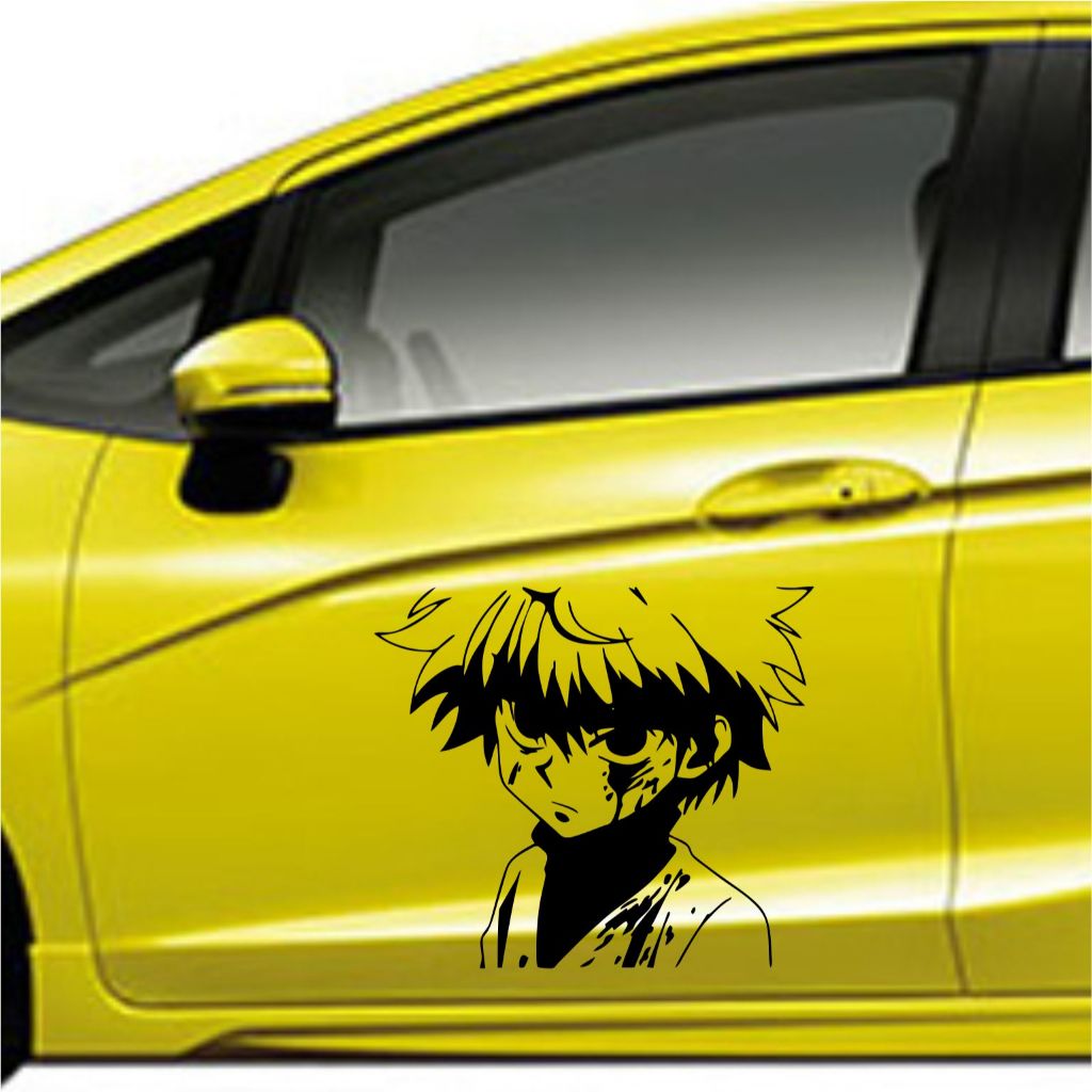 Jual CUTTING STICKER MOBIL KILLUA ZOLDYCK STIKER PINTU MOBIL HUNTER X ...