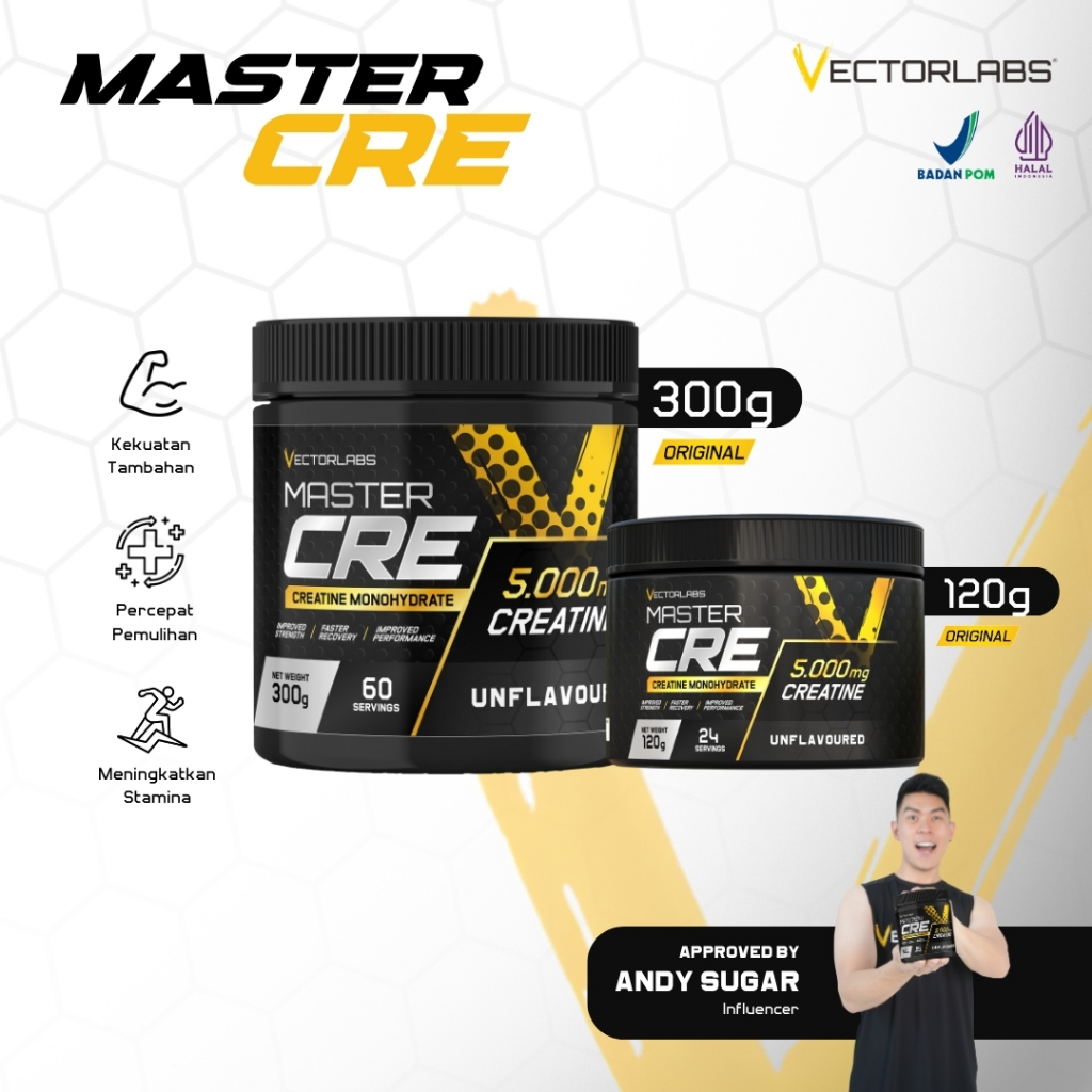 Jual [NEW FORMULA] VECTORLABS Master Cre / Creatine Monohydrate ...