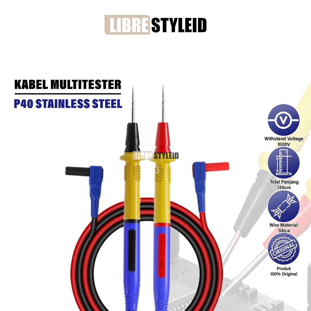 Jual MECHANIC KABEL MULTITESTER P40 STAINLESS STEEL MULTIMETER PEN ...
