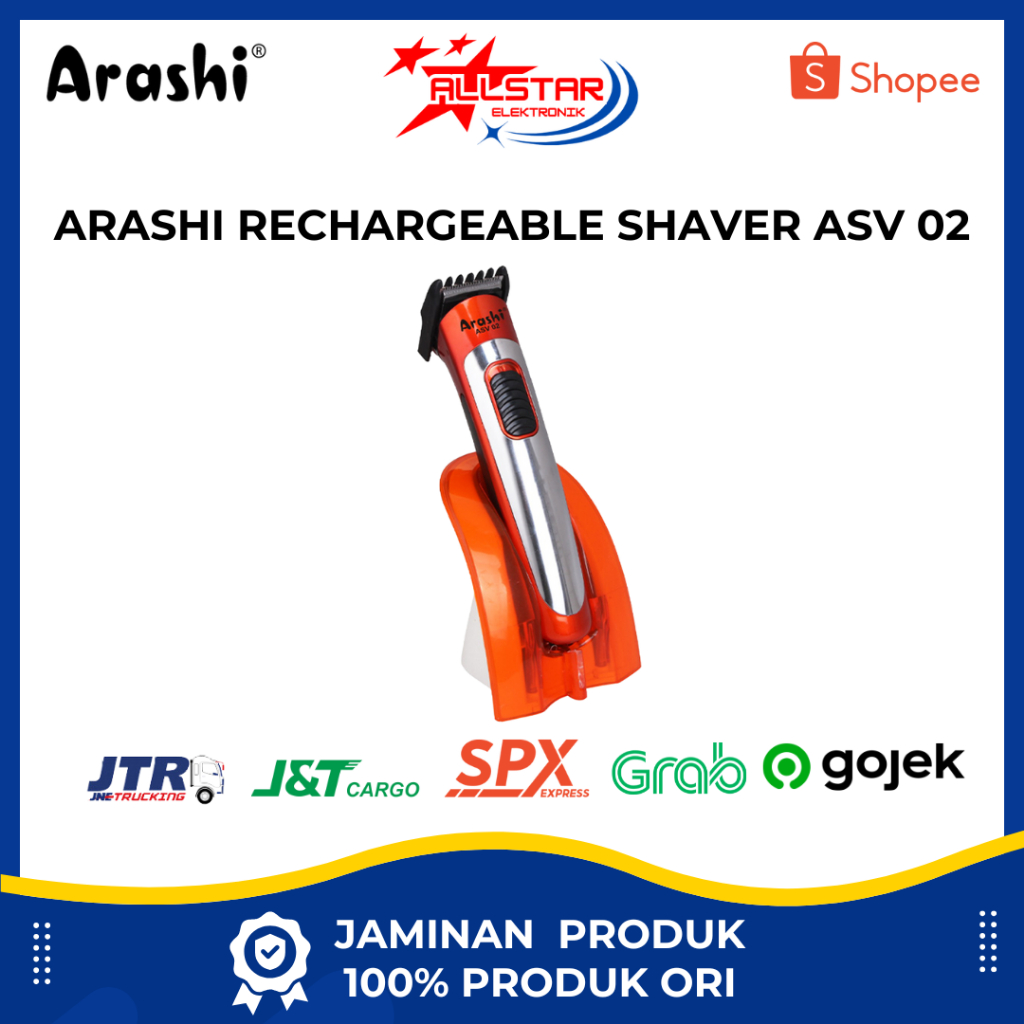 Jual Arashi Alat Cukur Rambut ASV 02 Electric Shaver Hair Clipper ...