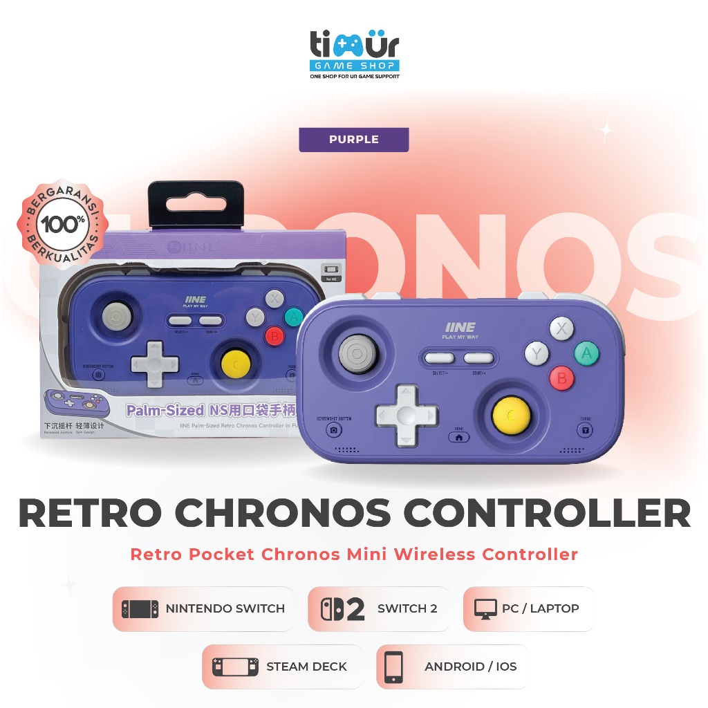 Jual IINE Retro Pocket Chronos Mini Wireless Controller Gamepad ...