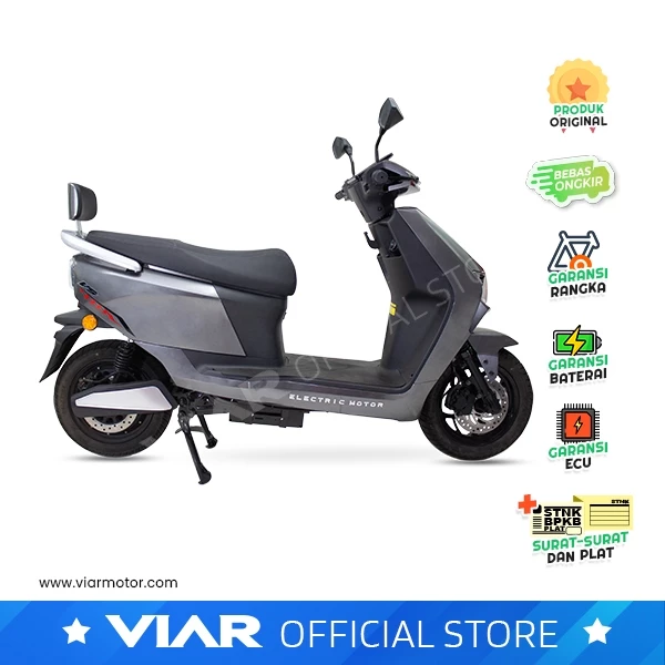Baterai VRLA 72V 22.3Ah dan port pengisian daya Viar VS