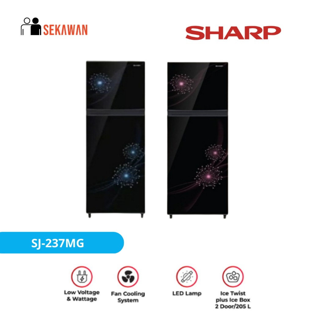 Jual Kulkas 2 pintu SHARP SJ-237MG | Shopee Indonesia