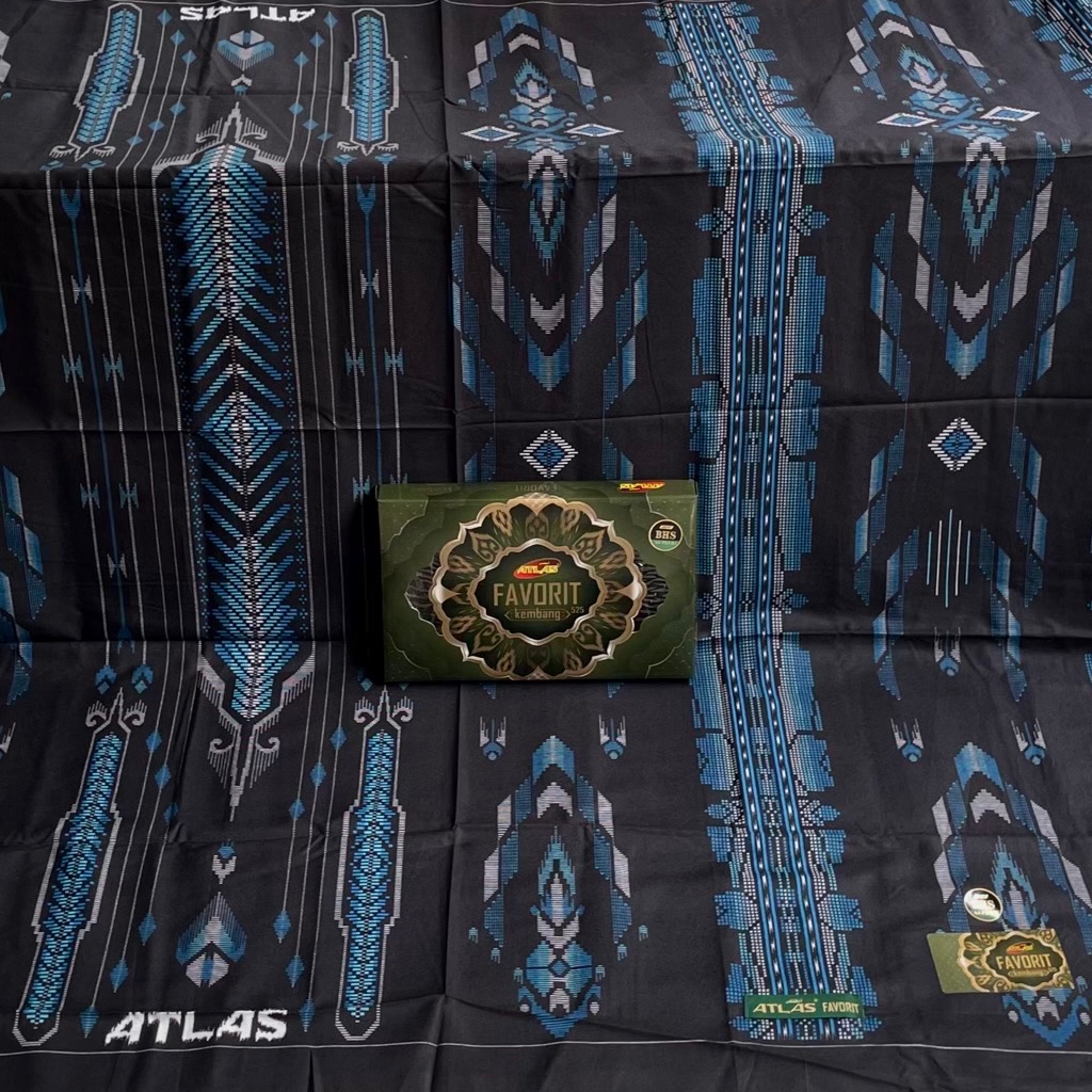 Sarung Atlas Favorit Kembang 525 Motif BHS A4-PSA-02 Terbaru Dewasa