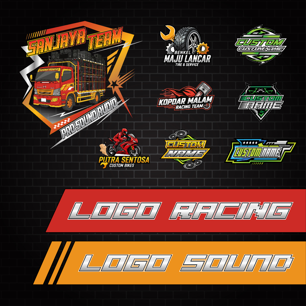 Jual JASA DESIGN LOGO RACING, LOGO BENGKEL, LOGO SOUND SYSTEM, LOGO ...
