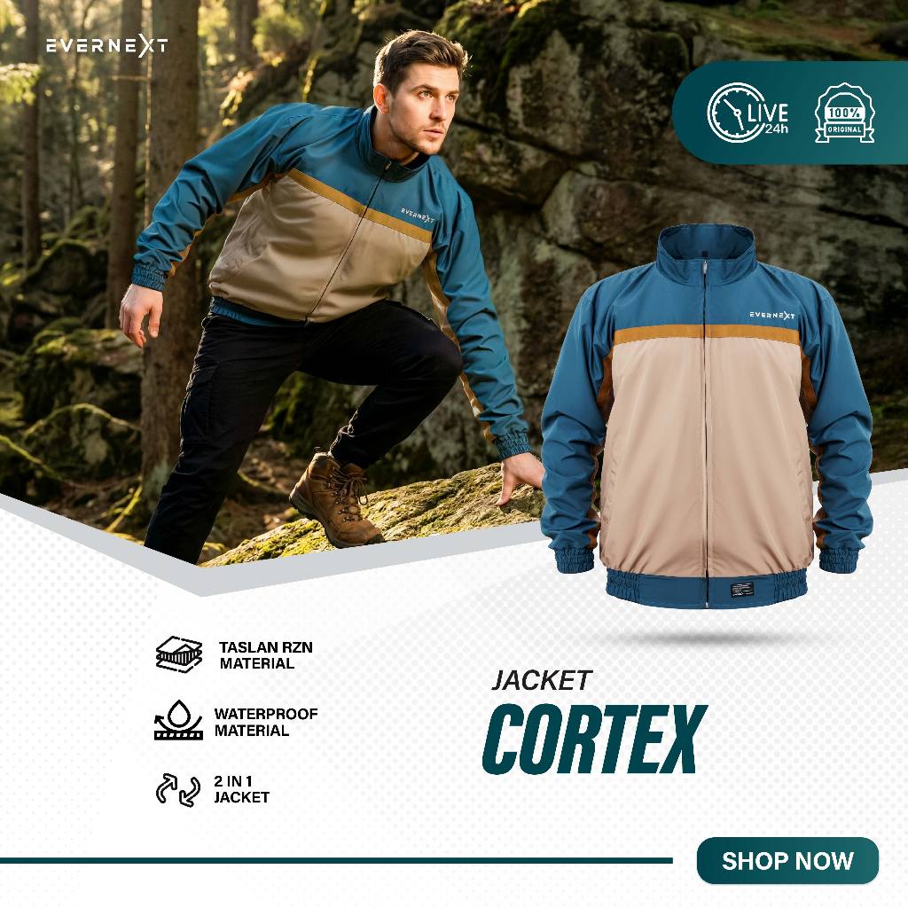 Jual Evernext - Jaket Outdoor Pria Tracktop Cortex 2.0 Jacket Pria ...