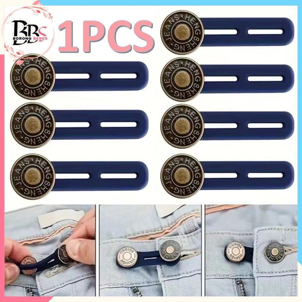 Jual BORES Kancing Jeans Panjang Adjustable Button Pembesar Double ...
