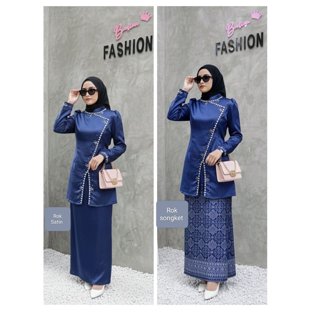 Jual 5 DEWASA Oneset kurung Melayu baju dan rok songket atau rok satin ...