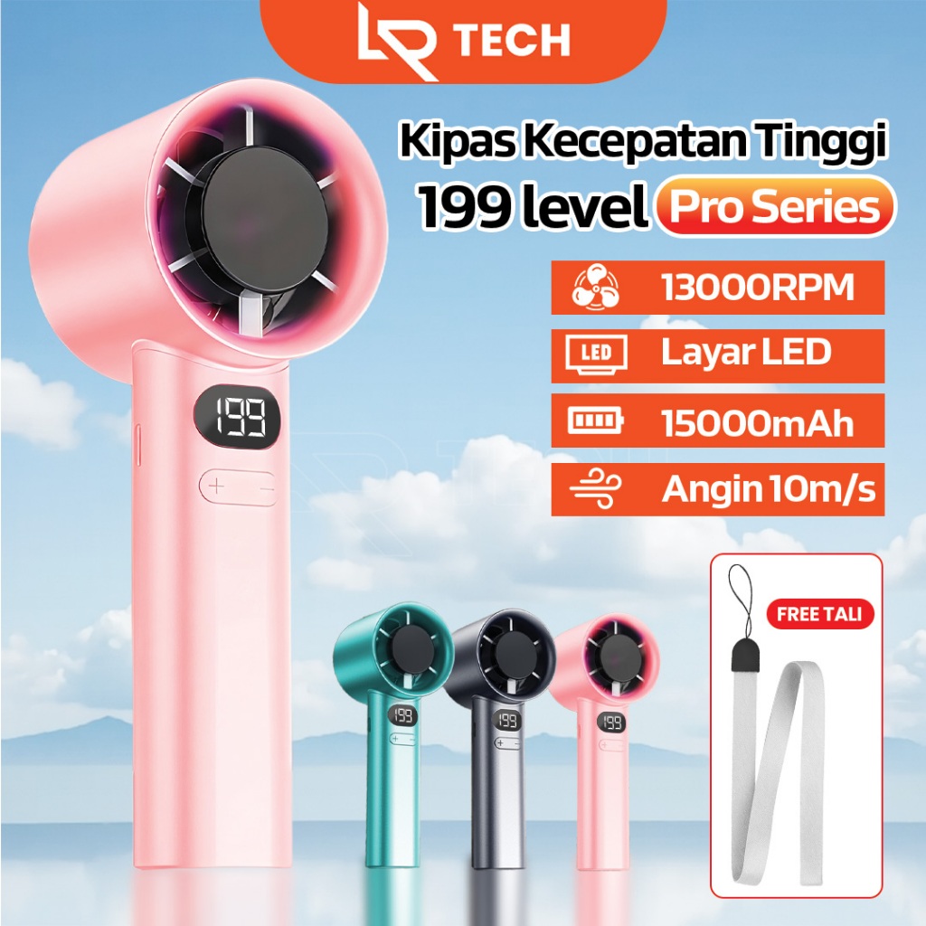 Jual (Kirim 199speed) LRTECH Kipas Mini Portable High Speed Fan 120 ...