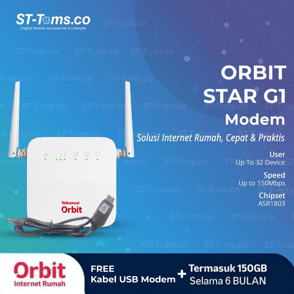 Jual HKM 0130 Orbit Star G1 Modem Wifi Telkomsel Free Kuota | Shopee ...