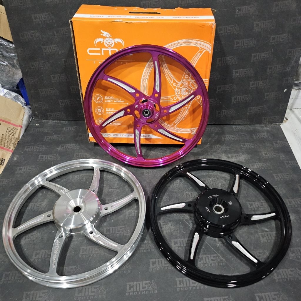 Jual Velg CMG MG6 Six Star R17 17 x 140 Depan Belakang Honda Beat Vario ...