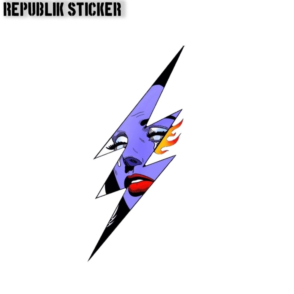 Jual stiker petir / sticker aesthetic / stiker keren / stiker kalcer ...