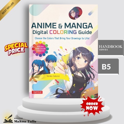 Jual Anime & Manga Digital Coloring Guide – Panduan Rahasia Warna Agar ...