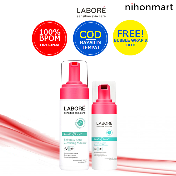 Jual Labore AcnePro Biome Sebum & Acne Cleansing Mousse | Shopee Indonesia