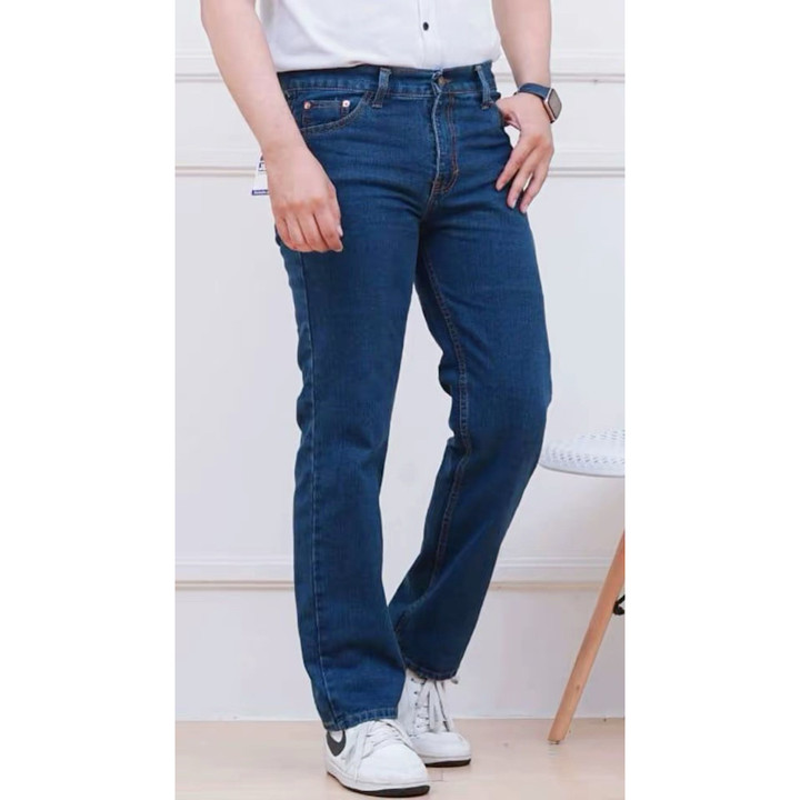 CUCI GUDANG CELANA JEANS PRIA DEWASA POLA REGULER STANDAR BAHAN TEBAL TERBARU