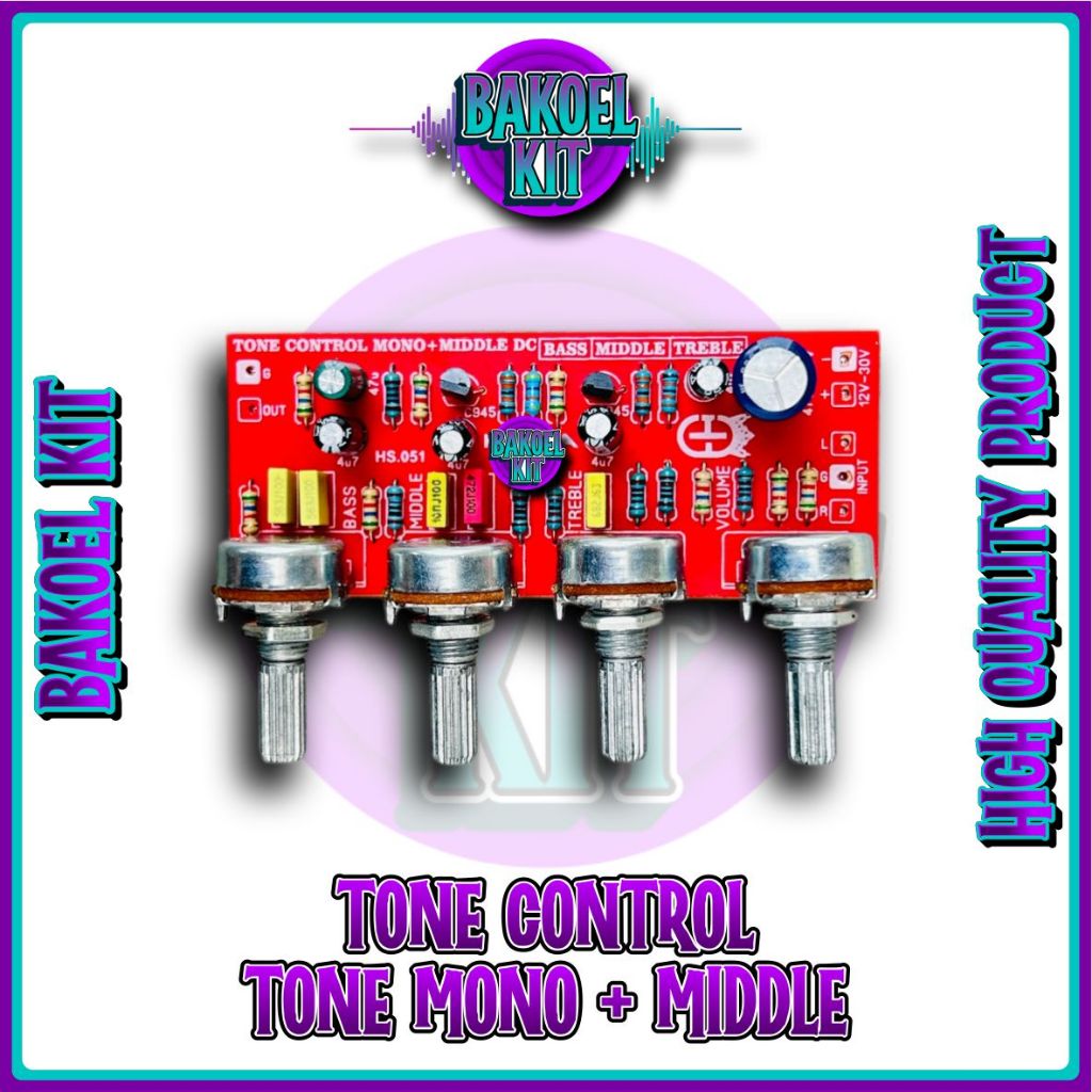 Jual Tone Control Mono + Middle 4 Potensio ups | Shopee Indonesia