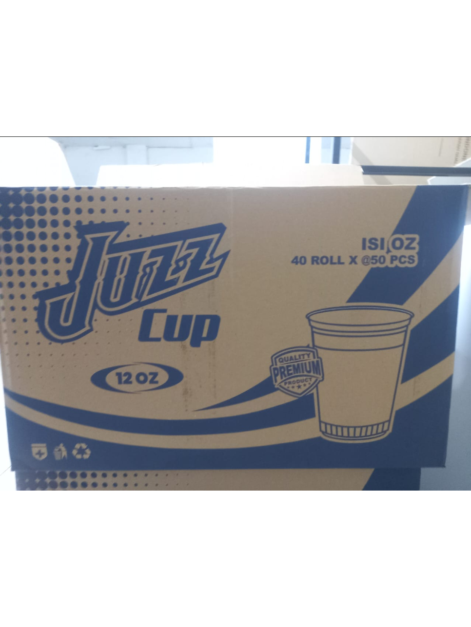 Jual GELAS PLASTIK JUZZ Datar 12 Oz isi 50 pcs per Pack | Shopee Indonesia