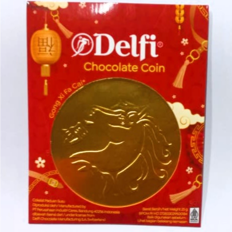 Jual TBS-BSD DELFI GOLD CHOCOLATE COIN 25GR | SHIO KUDA | Shopee Indonesia