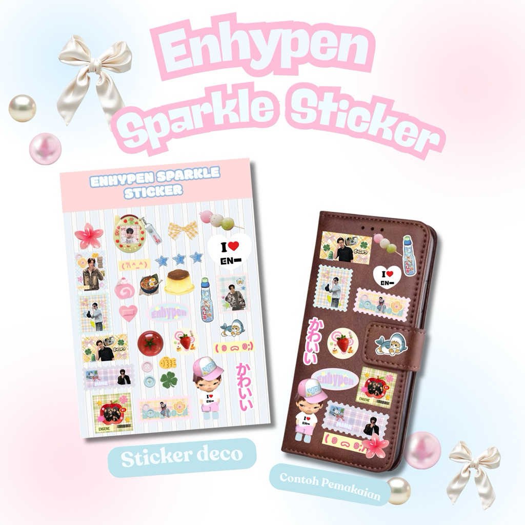 Jual Ready Stock Enhypen Sparkle Sticker Deco/ Sticker Sheet Enhypen ...