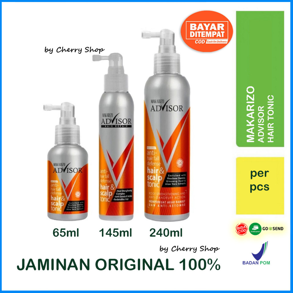 Jual MAKARIZO - ADVISOR HAIR & SCALP TONIC ( 65 | 145 | 240 ml ...