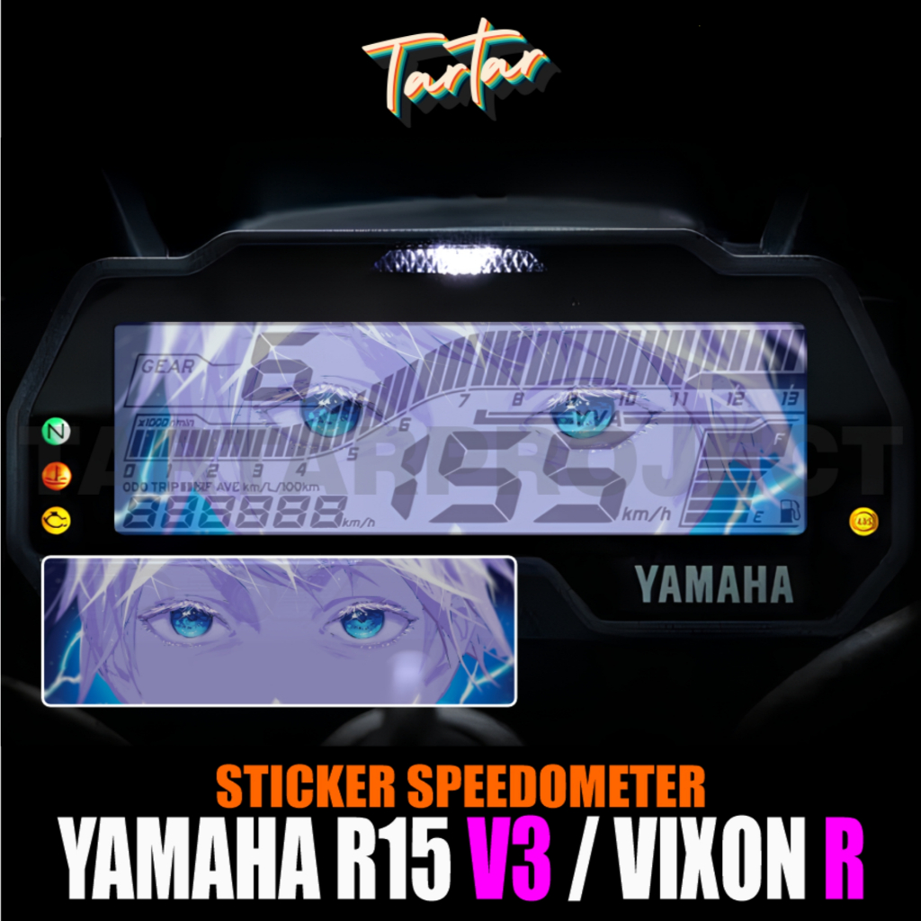 Jual Sticker Stiker Spido / Speedometer Transparant Anime R15 V3 ...