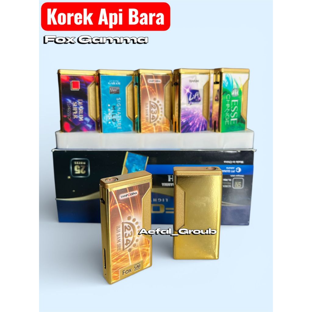 Jual Korek Api Gas BARA FOX ZENITH - Model Gamma, Dapat Diisi Ulang ...