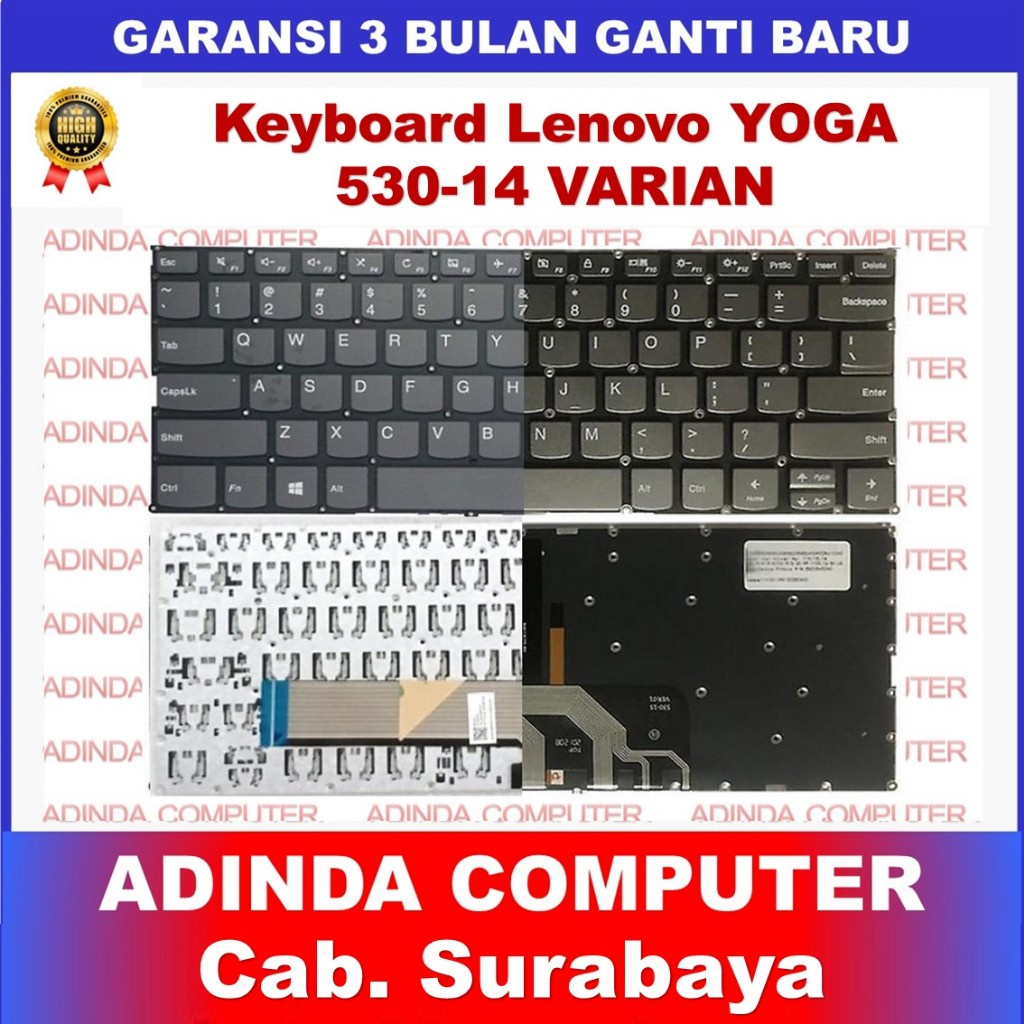 Jual Keyboard Lenovo Ideapad 530-14 C340-14 C340-14api C340-14iml C340 ...
