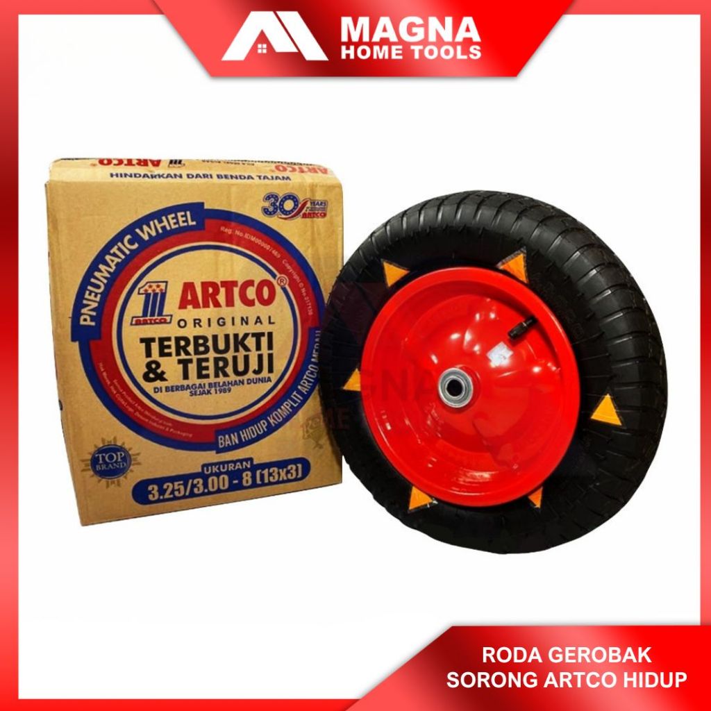 Jual RODA GEROBAK SORONG ARTCO/ARCO/ARKO SET VELG BAN HIDUP [ORIGINAL ...