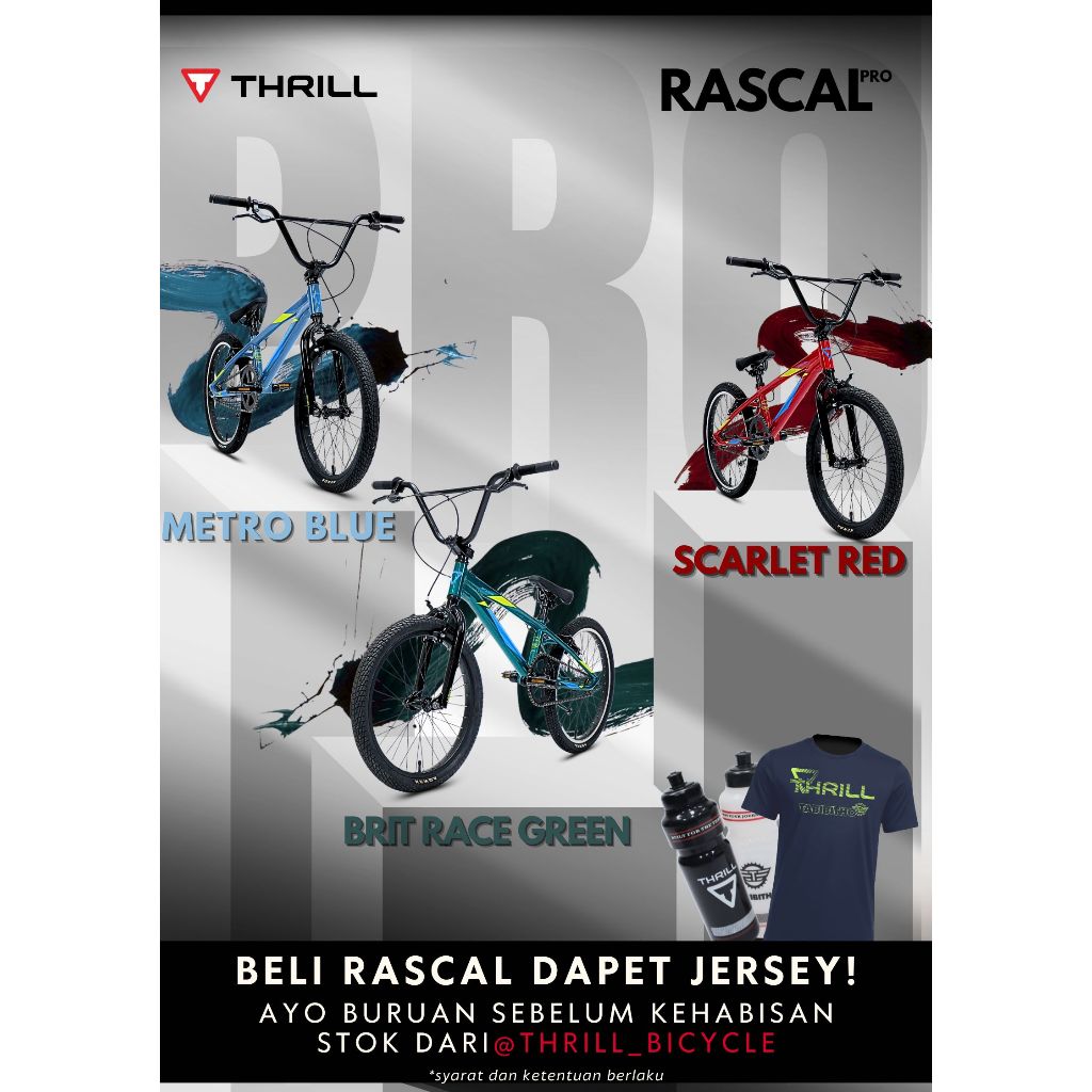 Jual SEPEDA BMX THRILL RASCAL PRO SEPEDA ANAK | Shopee Indonesia