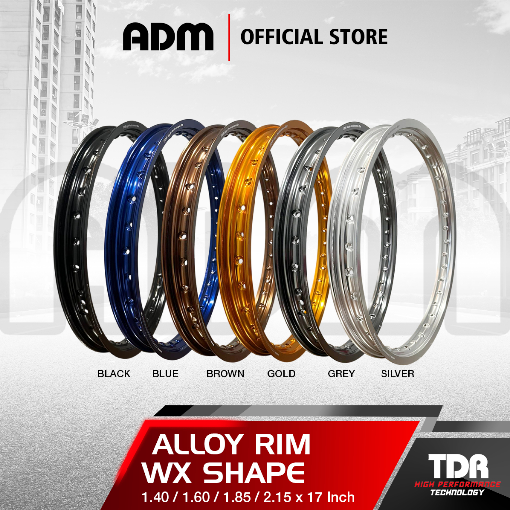 Jual Velg TDR Rims WX Shape (Kotak) Ring 17 - 140 / 160 / 185 / 215 ...
