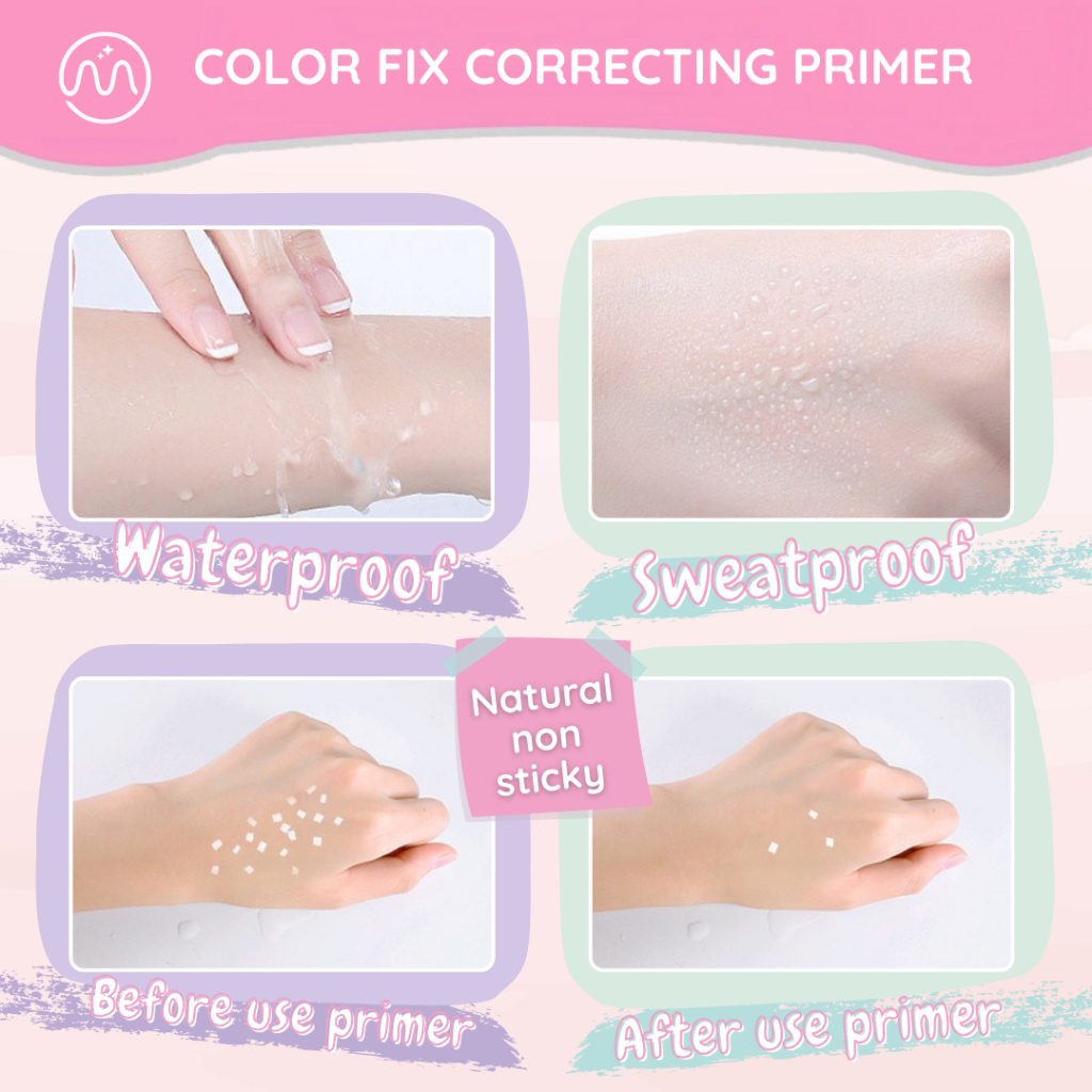 Jual Minipink Color Fix Correcting Primer Make Over Primer Silky ...