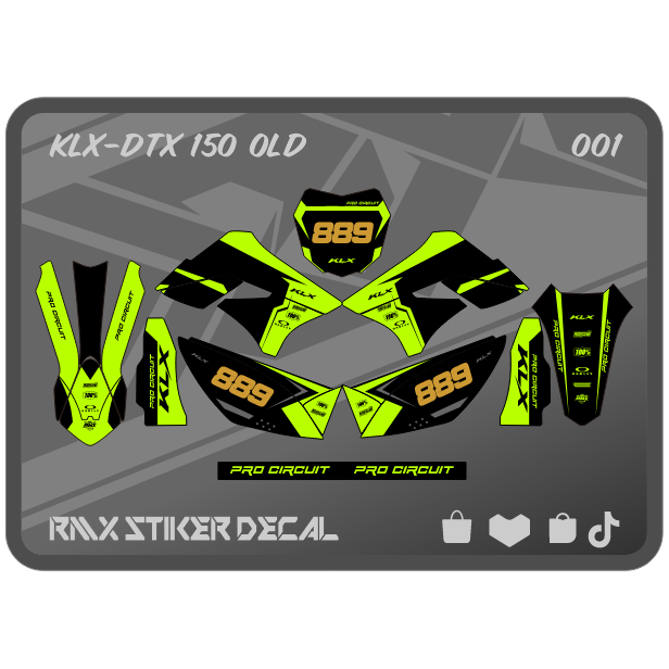 Jual STIKER KLX 150 S/L FULLBODY (001) STICKER DECAL DEKAL D-TRACKER ...