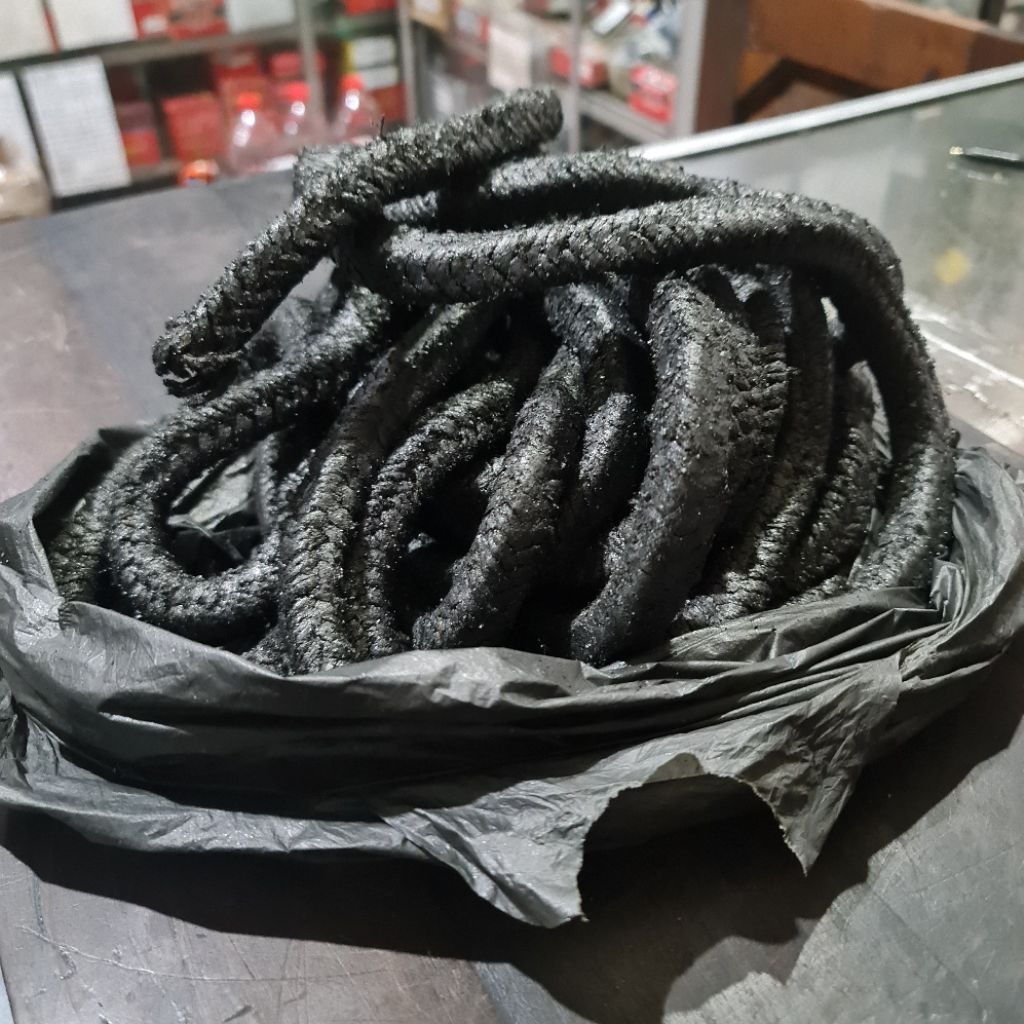 Jual Rames Packing Gland Asbes Seal Packing Rames 1/2 inchi 12mm hitam ...