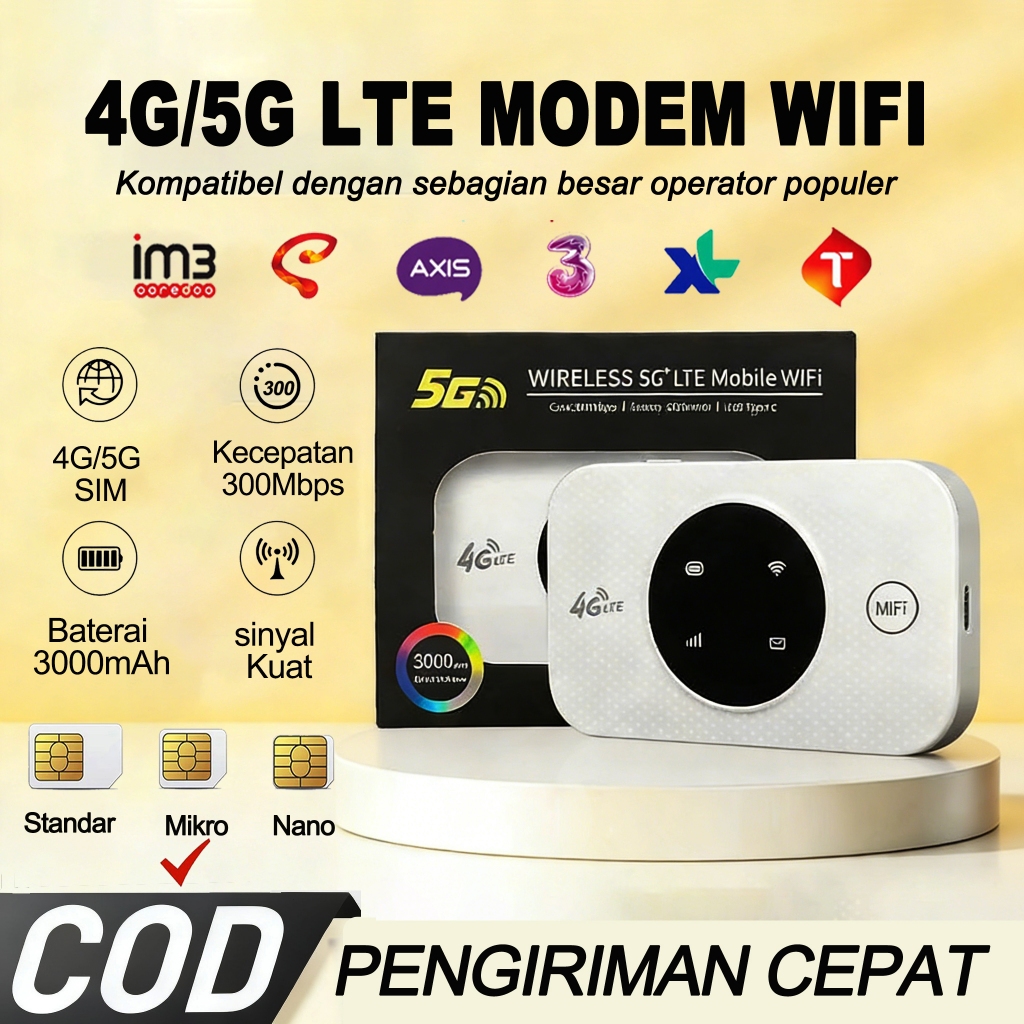 Jual Modem WiFi 4G LTE Portable Router Mini | Mifi Hotspot WiFi Saku ...