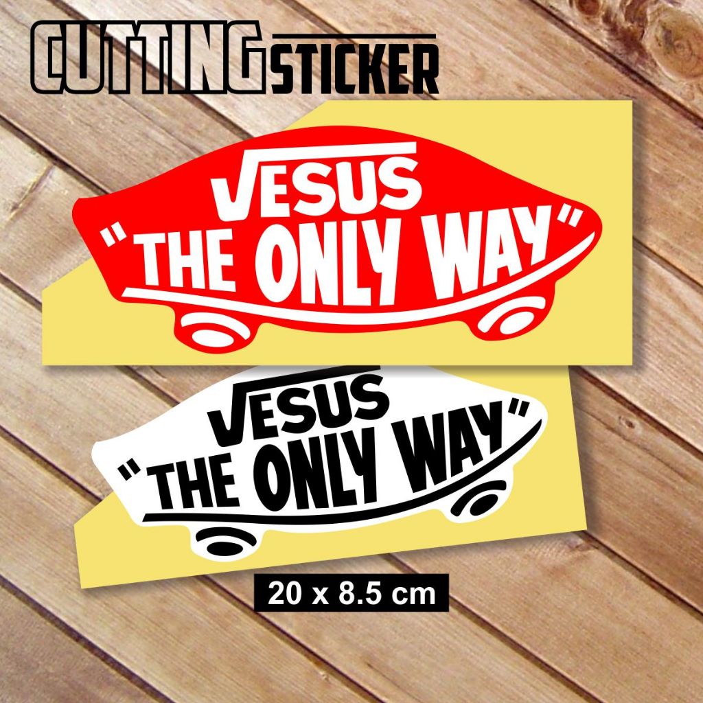 Jual Stiker Cutting Rohani Jesus Vans Bahan Reflektif Hologram Tahan ...