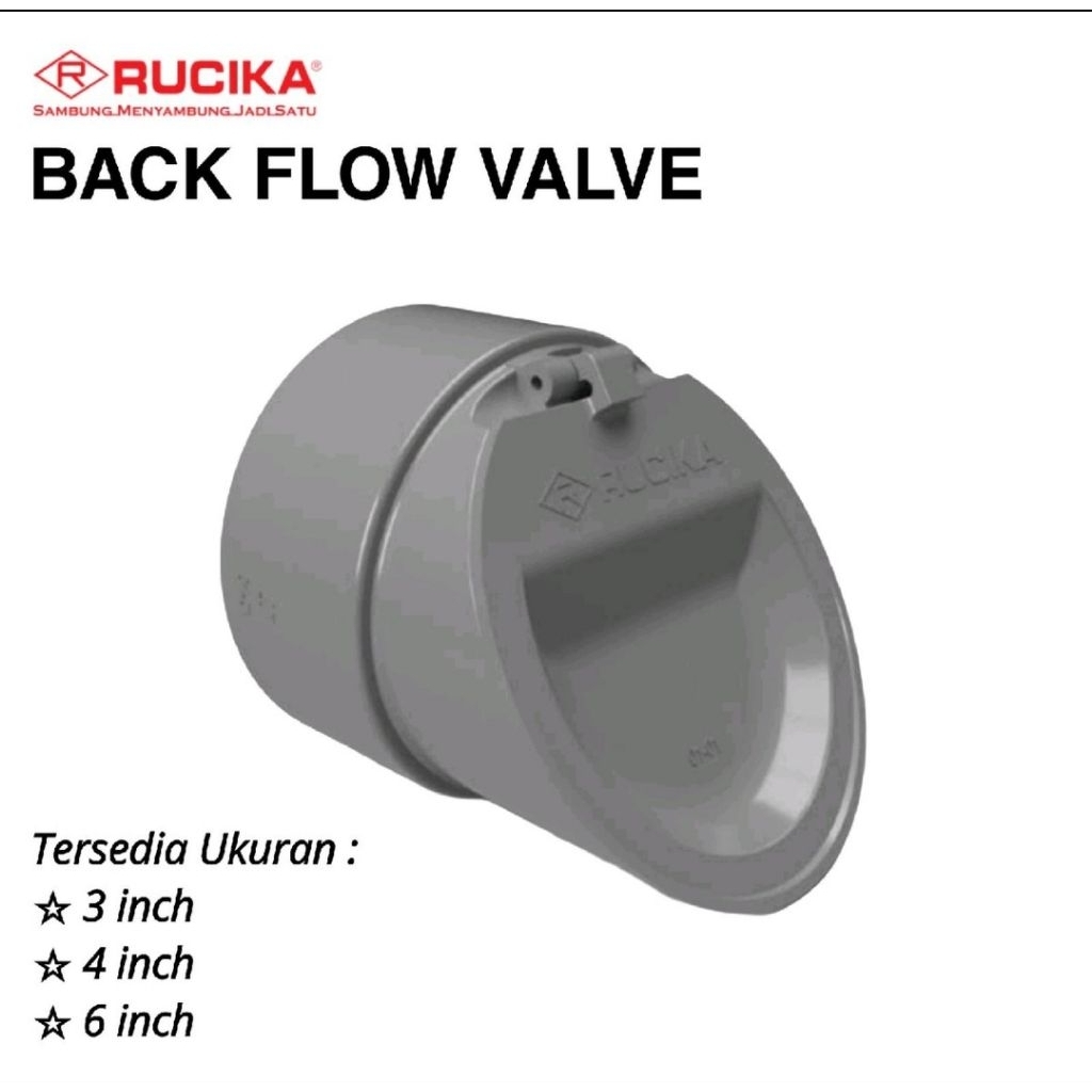 Jual Backflow Valve Rucika tutup pipa pembuangan anti tikus serangga ...