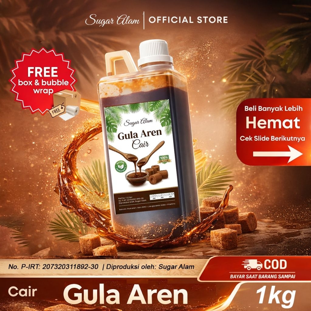 Jual Gula Aren Cair Murni 1 Liter / Gula Aren Cair Premium - Bergaransi ...