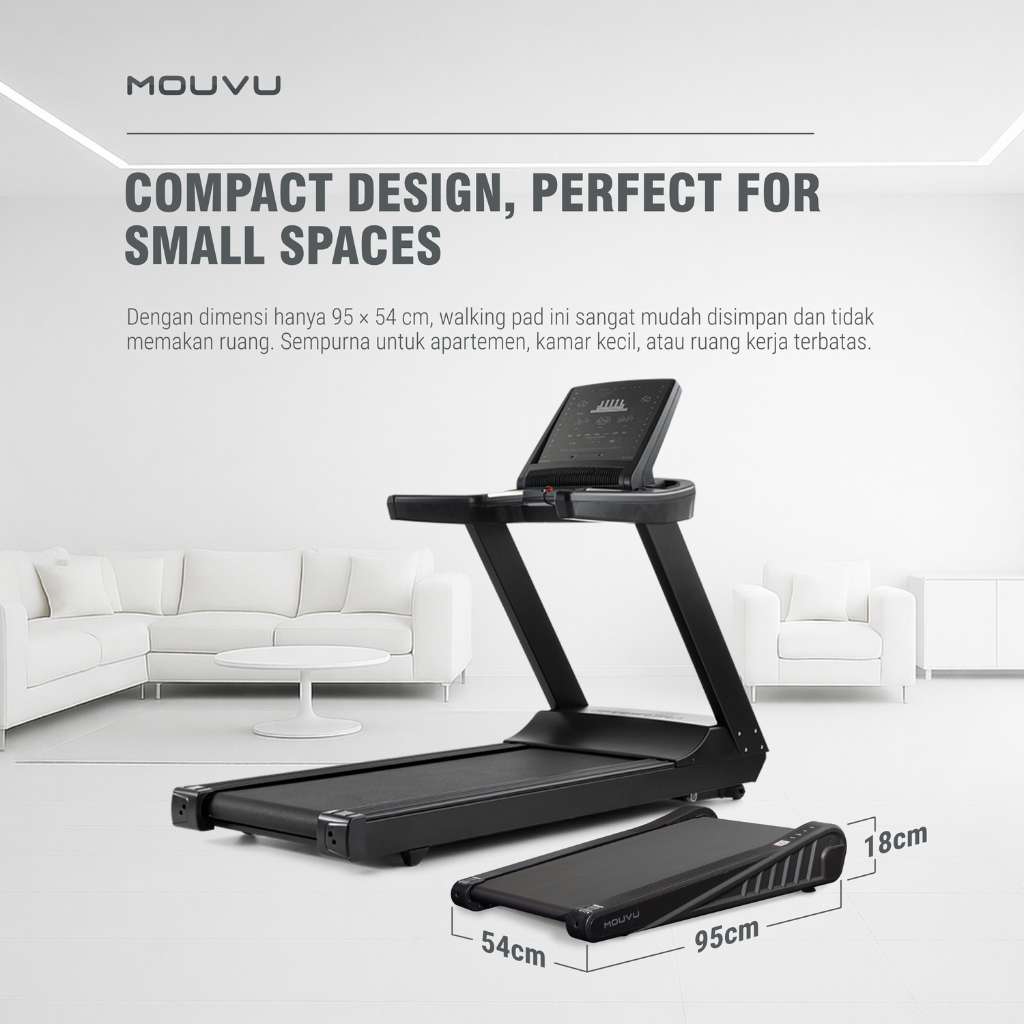 Jual Walking Pad Mini MOUVU | Under Desk Treadmill Portable Small ...