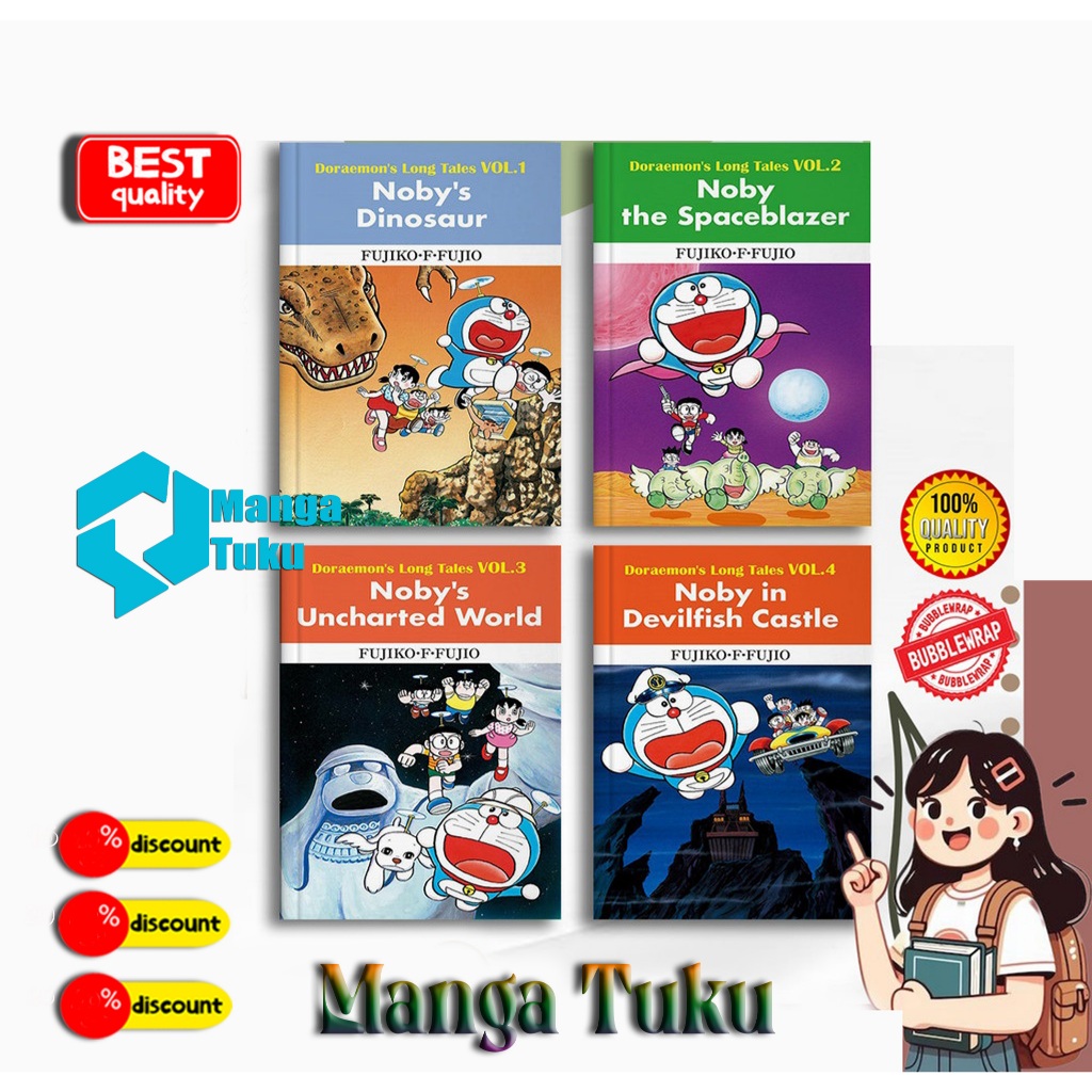Jual Komik Doraemon Long Tales (17 Book Series)-English | Shopee