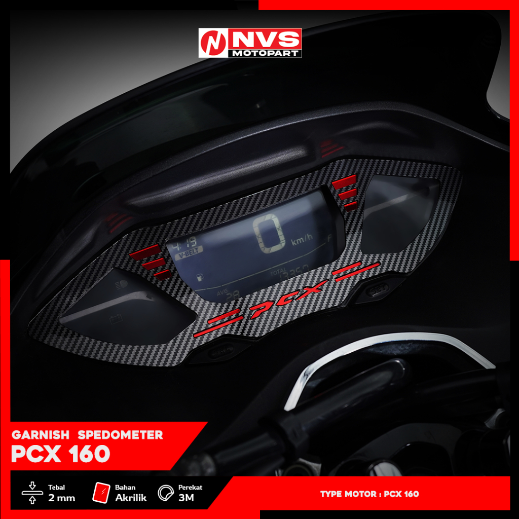 Jual GARNISH SPEDOMETER PCX160 BAHAN AKRILIK AKSESORIS SPEEDOMETER PCX ...