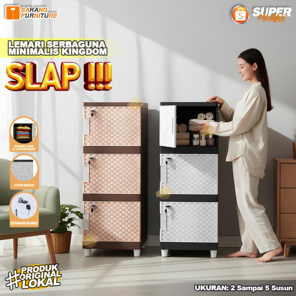 Jual Lemari Serbaguna dengan Kunci Kingdom Slap! Lemari Pakaian