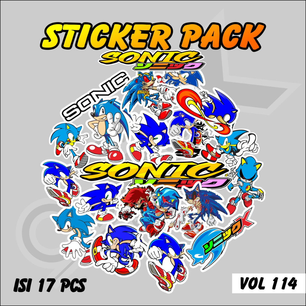 Jual Stiker Sonic the Hedgehog – Vinyl Anti Air untuk Laptop & Tumbler ...
