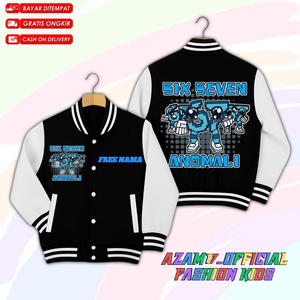 Jual Jaket Varsity Baseball Anak Six Seven Terbaru Roblox Steal ...