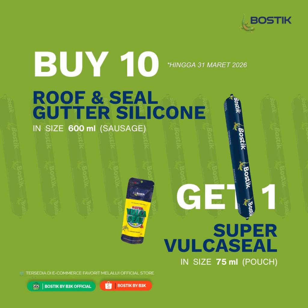 Jual Bostik Silicone Roof & Gutter S551 Silikon Atap Metal Talang Air ...