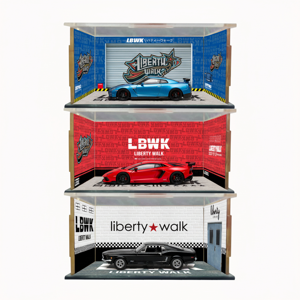 Jual KARIMAKE GARAGE Box Diecast Akrilik LBWK Liberty Walk Display ...