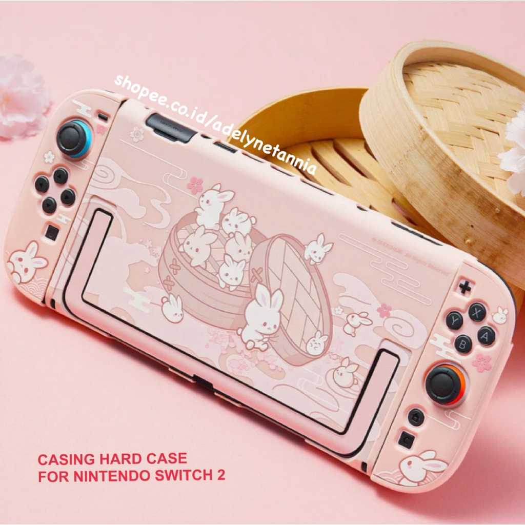 Jual Switch 2 | Geekshare Casing Hard Case Steamed Bun Pink Bunny ...