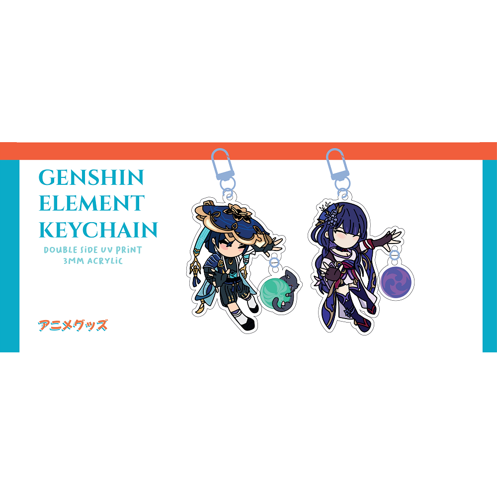 Jual ANIMEGUZZU GENSHIN ELEMENT KEYCHAIN - WANDERER - RAIDEN SHOGUN ...