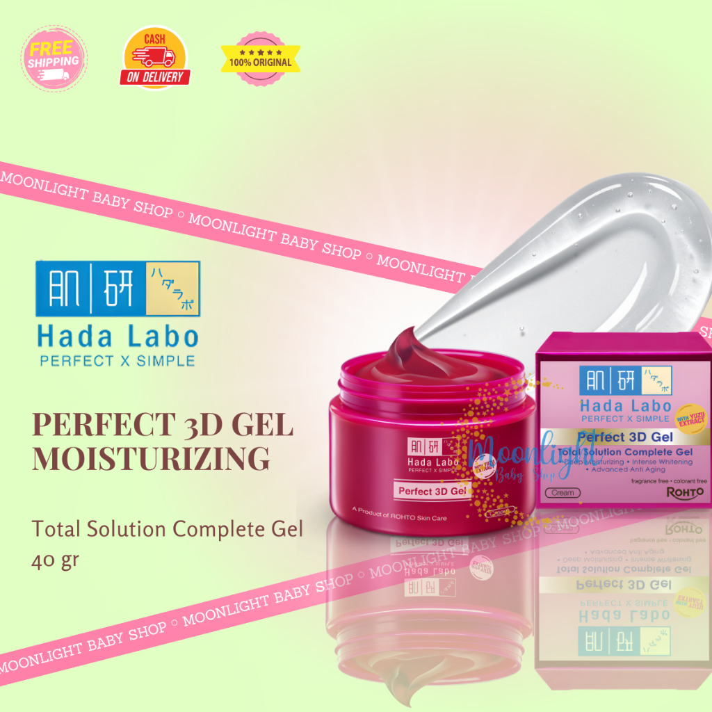 Jual Hada Labo Perfect 3D Gel Moisturizing Whitening Anti Aging ...