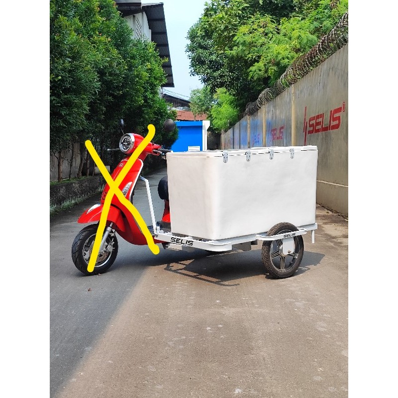 SELIS - Rangka Samping Gerobak Listrik Untuk Jualan Kopi